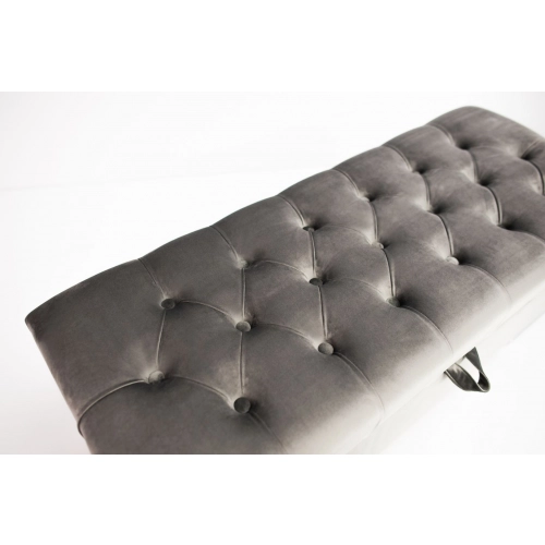 Kufer Pikowany CHESTERFIELD Grafit / Model  Q-6 Rozmiary od 50 cm do 200 cm